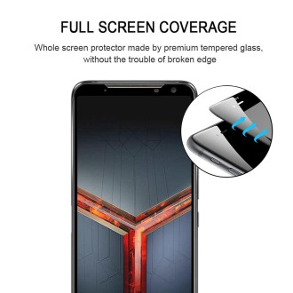 For Asus ROG Phone II ZS660KL Full Glue Full Cover Screen Protector Tempered Glass Film