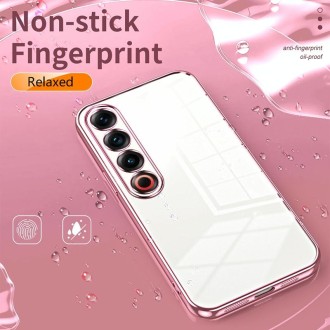 For Meizu 21 Pro Transparent Plating Fine Hole Phone Case(Purple)