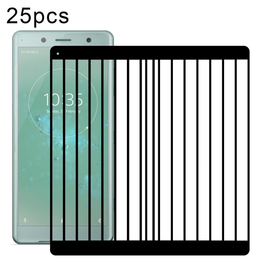 For Sony Xperia XZ2 Compact 25pcs 3D Curved Edge Full Screen Tempered Glass Film