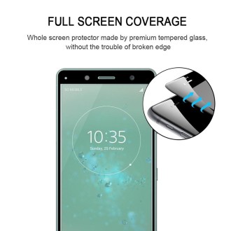 For Sony Xperia XZ2 Compact 25pcs 3D Curved Edge Full Screen Tempered Glass Film