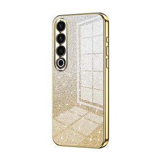 For Meizu 20 Pro Gradient Glitter Powder Electroplated Phone Case(Gold)