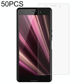 50 PCS 0.26mm 9H 2.5D Tempered Glass Film For Sony Xperia XZ4 Compact