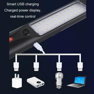 USB Rechargeable Waterproof LED Work Light With Power Display(30x5.5cm)