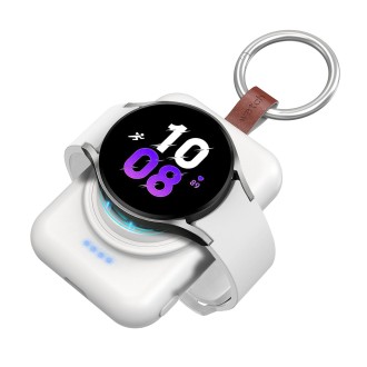 For Samsung Galaxy Watch Series Aluminum Smart Watch Wireless Charger(White)