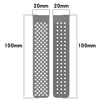 For Samsung Galaxy Watch 6 40mm 20mm Holes Breathable 3D Dots Silicone Watch Band(Midnight Blue+Olive Green)