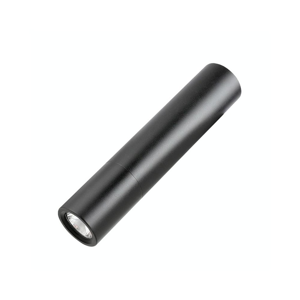 1800mAh LED Outdoor Strong Lighting Lithium Battery Flashlight, Color: Zoom Black 