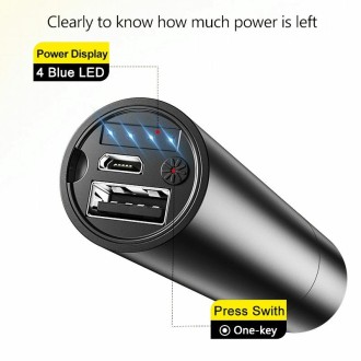 1800mAh LED Outdoor Strong Lighting Lithium Battery Flashlight, Color: Zoom Black 