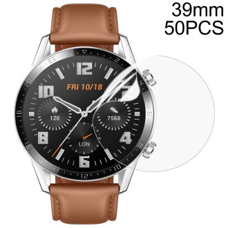 D39mm 50 PCS TPU Round HD Soft Hydrogel Film Watch Screen Protector