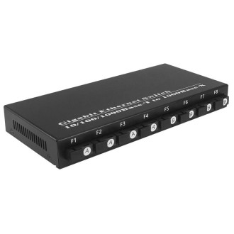 8 Fiber Port+2 Lan Port 1000Mbps Fiber Transceiver