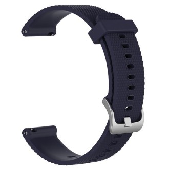 For Garmin Forerunner 645 20mm Diamond Textured Silicone Watch Band(Midnight Blue)