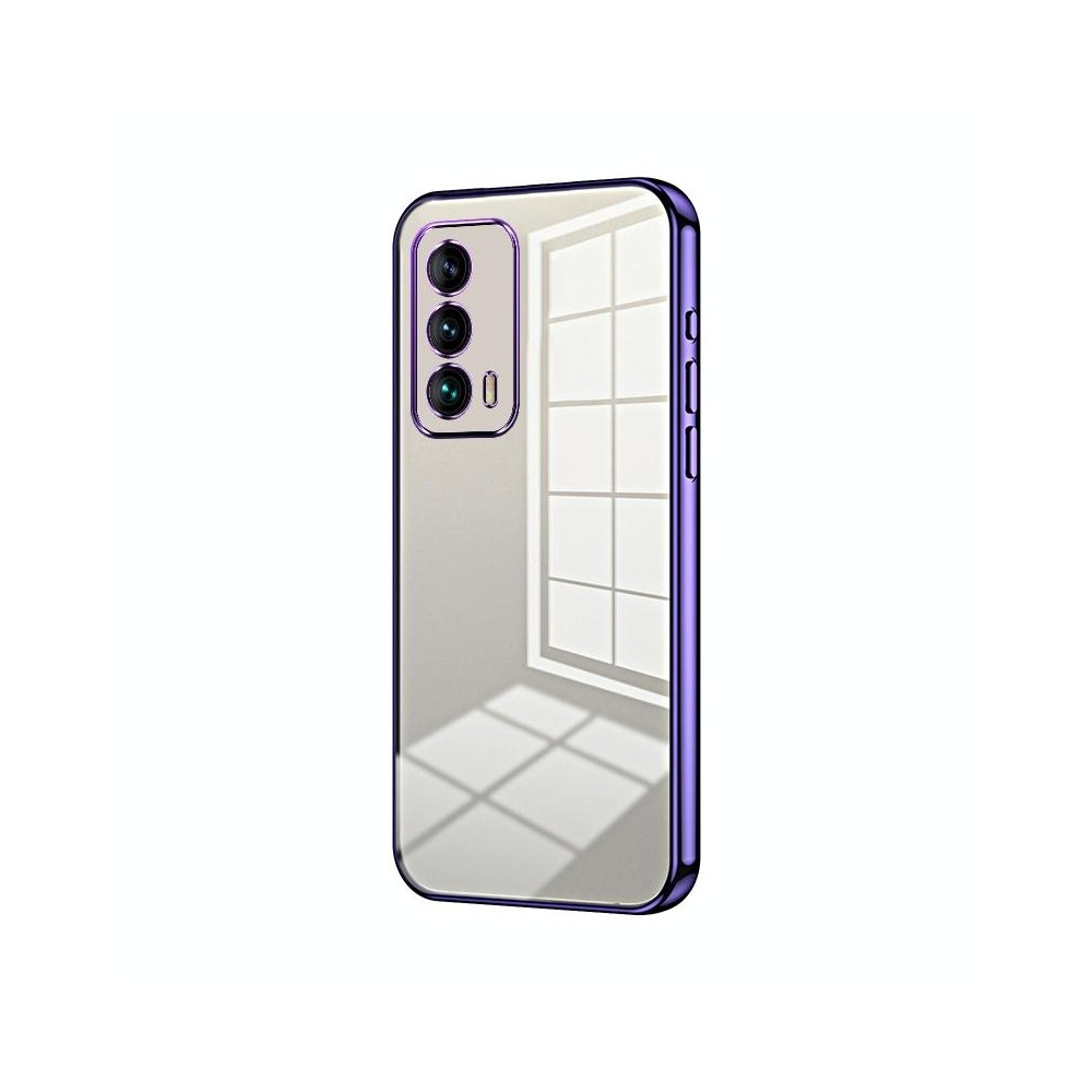 For Meizu 18 / 18s Transparent Plating Fine Hole Phone Case(Purple)