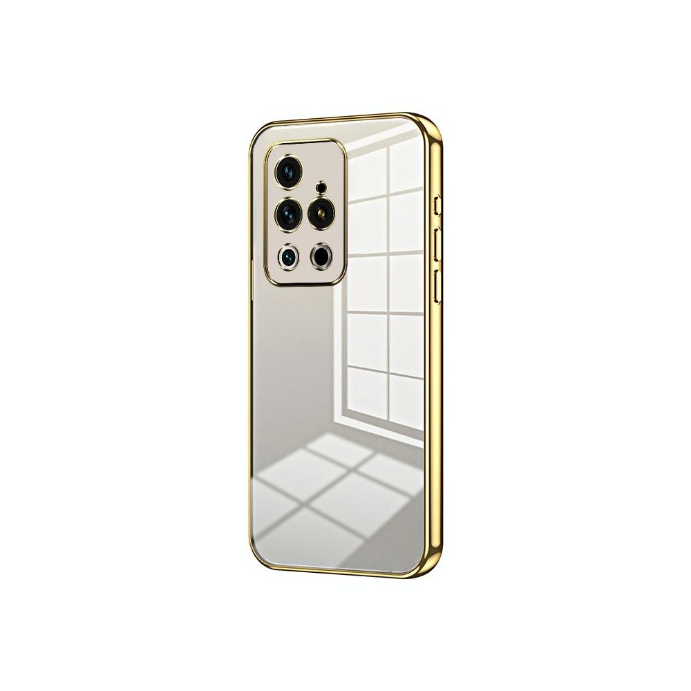 For Meizu 18 Pro / 18s Pro  Transparent Plating Fine Hole Phone Case(Gold)