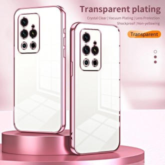 For Meizu 18 Pro / 18s Pro  Transparent Plating Fine Hole Phone Case(Transparent)