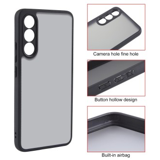 For Meizu 20 Fine Pore Matte Black TPU + PC Phone Case