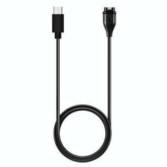 For Garmin Forerunner 265 / 265S / 965 Universal Type-C / USB-C Smart Watch Charging Cable, Length: 1m(Black)