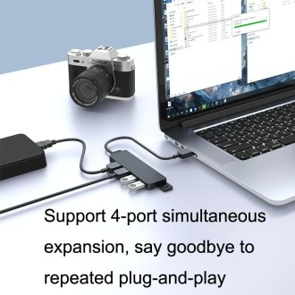 HS080-R USB3.0 60cm 4 Ports Collection High Speed HUB Extensors