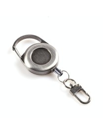 Outdoor Mountaineering Metal Easy-to-pull Retractable Key Chain(Metal Color)