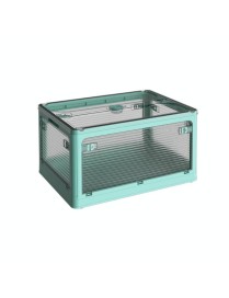 Folding Outdoor Camping BBQ Snacks Slider Storage Box, Size: Small(Blue)