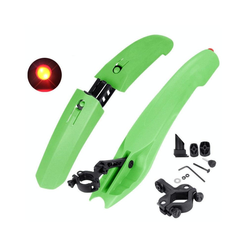 2632 Bicycle Quick Release Mudguards, Style: Widened (Green)