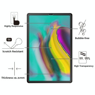 9H Surface Hardness Anti-fingerprint Explosion-proof Tempered Glass Film for Galaxy Tab A 10.1 (2019)