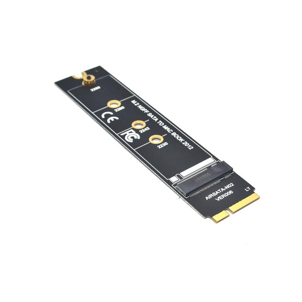 M.2 NGFF SATA To MAC SSD Adapter Riser Card For MacBook Air 2012 A1465 A1466 Long Type