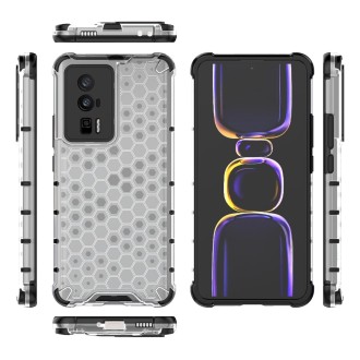 For Xiaomi Redmi K60 / K60 Pro Shockproof Honeycomb Phone Case(White)