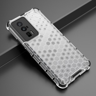 For Xiaomi Redmi K60 / K60 Pro Shockproof Honeycomb Phone Case(White)