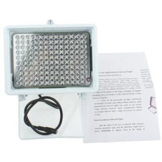 140 LED Auxiliary Light for CCD Camera, IR Distance: 150m (ZT-140LF) , Size: 11x17x12.5cm(White)