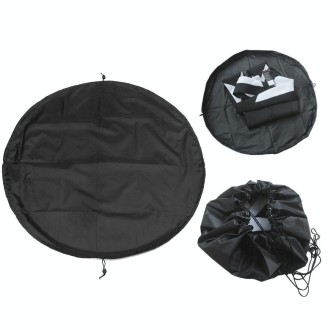 210D Oxford Cloth Beach Swimsuit Wetsuit Storage Bag Quick Change Bag, Specification:Diameter 90cm(Black)