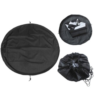 210D Oxford Cloth Beach Swimsuit Wetsuit Storage Bag Quick Change Bag, Specification:Diameter 130cm(Black)