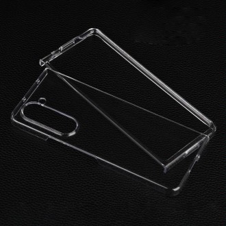 For Samsung Galaxy Z Fold4 5G Transparent PC Flip Phone Case