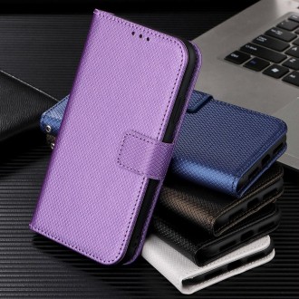 For Honor 80 SE 5G Diamond Texture Leather Phone Case(Purple)