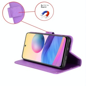 For Honor 80 SE 5G Diamond Texture Leather Phone Case(Purple)