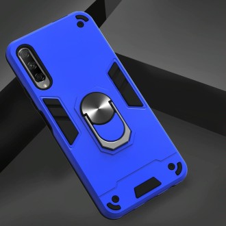 For Huawei Y9s / Honor 9 2 in 1 Armour Series PC + TPU Protective Case with Ring Holder(Dark Blue)