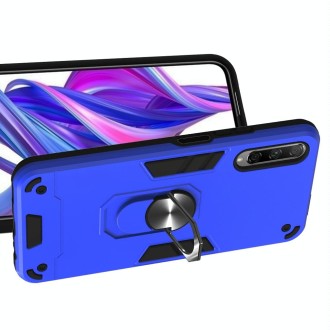 For Huawei Y9s / Honor 9 2 in 1 Armour Series PC + TPU Protective Case with Ring Holder(Dark Blue)