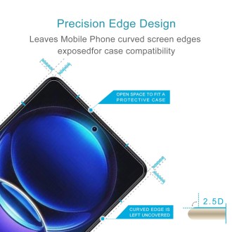 50pcs 0.26mm 9H 2.5D Tempered Glass Film For Xiaomi Redmi Note 12 Pro/12 Pro+/Note 12 4G Global/12R Pro