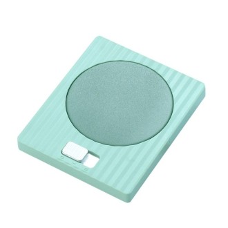 Home USB Constant Temperature Cup Mat Heat Thermos Coaster, Style:With Adapter(Matcha Green)