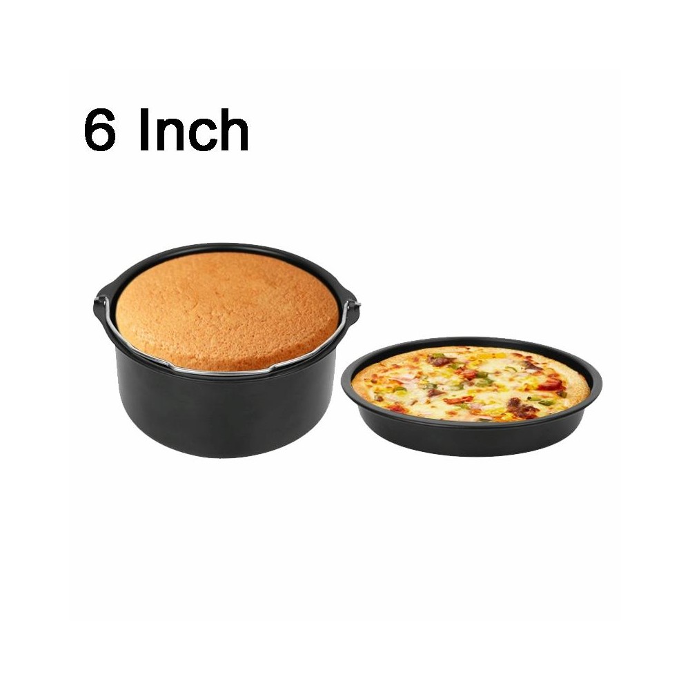 6 -inch  Cake Basket with Handle + Pizza Tray Air Fryer Accessory Set Bakeware