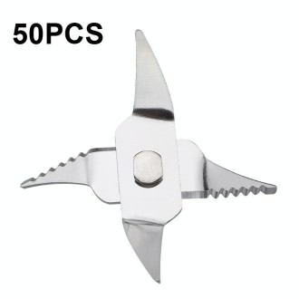 50 PCS CA-5408 Portable Fruit Juicer 4 Leaf Vertical Teeth Blade Stainless Steel Mixing Blade