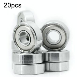 607zz 20pcs Miniature Bearings Silent Deep Groove Ball Bearings