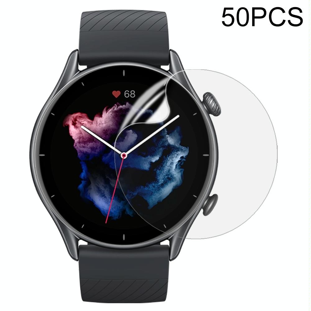 50 PCS Curved 3D Composite Material Soft Film Screen Protector For Amazfit GTR 3