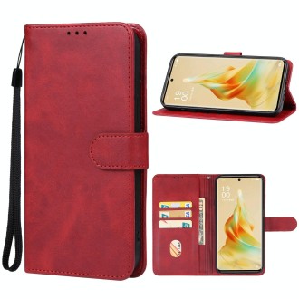 For OPPO Reno9 Pro Leather Phone Case(Red)