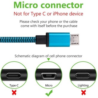 1m Woven Style Micro USB to USB 2.0 Data / Charger Cable, For Samsung, HTC, Sony, Lenovo, Huawei, and other Smartphones(Green)