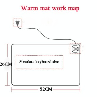 220V Electric Hot Plate Writing Desk Warm Table Mat Blanket Office Mouse Heating Warm Computer Hand Warmer Desktop Heating Plate