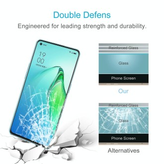 10 PCS 0.26mm 9H 2.5D Tempered Glass Film For OPPO Reno8 Pro