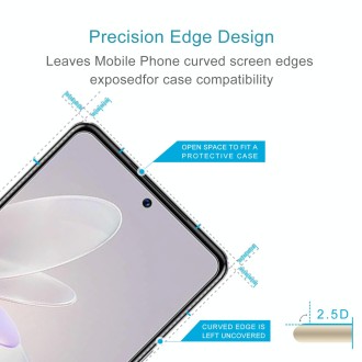 For vivo S16e 10pcs 0.26mm 9H 2.5D Tempered Glass Film