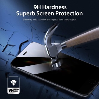 For iPhone 6 Plus / 6s Plus 5pcs DUX DUCIS 0.33mm 9H High Aluminum Anti-spy HD Tempered Glass Film