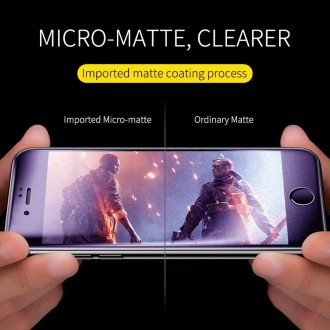 AG Matte Anti Blue Light Full Cover Tempered Glass For iPhone 6 Plus & 6s Plus