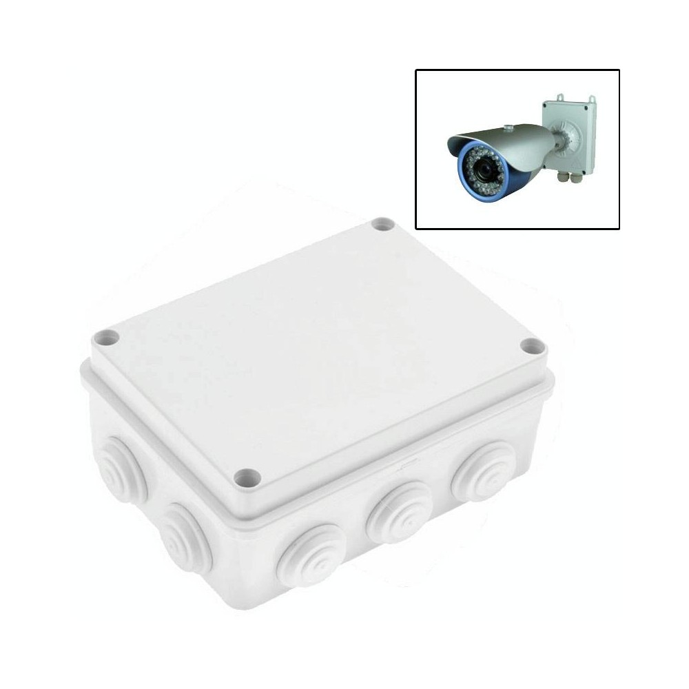 Security Surveillance Cameras Plastic Waterproof Power Supply Box, Size: 15cm x 11cm x 7cm(White)