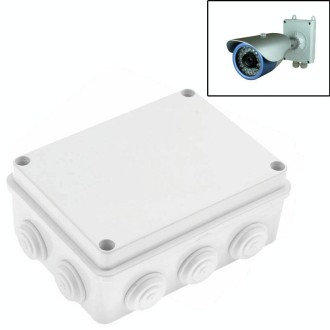 Security Surveillance Cameras Plastic Waterproof Power Supply Box, Size: 15cm x 11cm x 7cm(White)